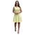 Vestido Feminino Midi Festa Rodado + Colar Amarelo