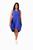 Vestido Feminino Regata Mullet Plus Size Saruel Decote V Lindo Verão Azul bic