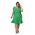 Vestido Feminino Senhora Moda Evangélica Plus Size Novidade Verde