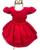 Vestido Festa Infantil Menina Criança Lindo Veneza Bebe Luxo Vermelho