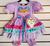 Vestido festa junina para bebê com bermuda infantil tamanho 01 rosa / lilás Lilás