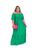 Vestido Gestante Moda Feminina Vestido Longo Para Gravida Plus Size Verde