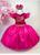 Vestido infantil barbie Pink gliter