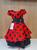 Vestido Infantil Festa  Princesa Ladybug Minnie Vermelho Com Bolinhas Pretas Ladybug, Minnie