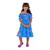  vestido infantil juvenil ciganinha menina mini diva fashion moda verão natal ano novo casual Azul escuro borboleta