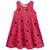 Vestido Infantil Kyly Menina Coração Estampado Tam 4 a 8 Vermelho