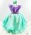 Vestido infantil luxo de festa princesa sereia ariel lilás e verde (tam 1 ao 4) cod.000459 Lilás