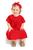 Vestido Infantil Menina Natal Ano Novo Quimby Vermelho