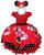 Vestido Infantil Minnie Vermelha e Minnie Rosa Vermelho