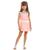 Vestido Infantil Moletinho Regata Neon Poah Noah Ref 46552 Laranja fluor