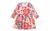  Vestido valeen kids vermelho flores