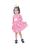 Vestido Infantil N.02/03 Meia Malha Sublimado e Plush Manga Longa Big Day Inverno Vestido big day rosa pinguim