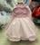 Vestido Infantil Princesa Chuva De Amor Cinderela Rosa Com Brilho Rosa bebê