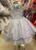 Vestido Infantil Princesa Frozen Cinderela Azul Com Capa Azul bebê