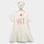 Vestido Infantil Romitex Poá Off white