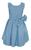 Vestido Infantil Roupa De Menina Rodado Moda Evangélica Luxo Azul, Celeste
