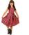 Vestido Infantil Roupa De Menina Rodado Moda Evangélica Luxo Vermelho xadrez