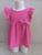 Vestido infantil tecido leze Rosa