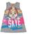Vestido Infantil  Verão com Estampa Frontal Skye Patrulha Canina Cinza