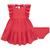 Vestido Infantil Verão em Viscose Infanti com Calcinha Vermelho