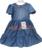 Vestido Jeans Bordado Luxo Menina Infantil Paraiso Rf 14105 Jeans