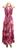 Vestido Longo Alça Indiano Seda Estampada Ajustável IP-LS77 Rosa estampa 6