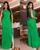 Vestido Longo Cavado Sereia de Fenda no Tule, Forrado, festa, casamento, Madrinha Verde