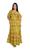 Vestido Longo Feminina Indiano De Seda Estampada 327 Amarelo