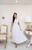 Vestido Longo Malha Lese com Botões Festa Madrinha Casamento Branco