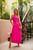 Vestido Longo Regata Liso Feminino  Pink