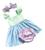 Vestido Luxo Menina Bebê Infantil Rn A 4 Faixa Recem Nascido Bolinha Preta Minnie Rosa Baby  Azul, Celeste sereia ariel
