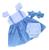 Vestido Luxo Menina Bebê Infantil Rn A 4 Faixa Recem Nascido Bolinha Preta Minnie Rosa Baby  Azul, Celeste cinderela