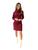 Vestido mid tricot feminino outono/inverno SKU 270 Marsala