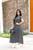 Vestido Midi Feminino Geométrico Estampado Moda Feminina Bolso Max Manga Curta 38 a 48 Moda Verão Lançamento Feminino Lindo Listra preto