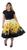 Vestido Midi Gode Disco Rodado Estampado Moda Cristã Evangelico Igreja P M G ao GG com Cinto Amarelo 252