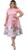Vestido Midi Gode Disco Rodado Estampado Moda Cristã Evangelico Igreja P M G ao GG com Cinto Rosa