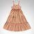 Vestido Midi Infantil Em Malha Florence Menina Verão Laranja claro