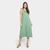 Vestido Midi Malwee Renda Feminino Verde escuro