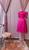 vestido midi moda evangelica tule rodado poa Pink