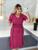 Vestido Midi Plus Size Viés Moda Evangélica Feminina Pink