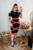 Vestido Midi Plus Size X Moda Feminina Evangélica Preto com terracota
