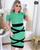 Vestido Midi Plus Size X Moda Feminina Evangélica Verde tiffany