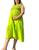 Vestido Midi Soltinho Para Gravidas Gestantes  Verde limao