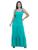 Vestido Moda Feminina Longo Três Marias Com Alça Verde jade