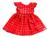 Vestido Para Bebe Menina Natal Igreja + Tiara Baby Presente Vermelho natal