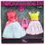 Vestido Para Boneca Barbie Com 2 Vestidos Doll Dress Candide Vermelho c, Amarelo