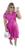 Vestido para Congresso e Igreja Moda Crista Evangélico com Cinto P Ao Xg Vestido jacquard 3d pink 240