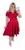 Vestido para Congresso e Igreja Moda Crista Evangélico com Cinto P Ao Xg Vestido jacquard 3d vermelho 240
