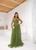 Vestido para madrinhas de casamento longo tule saia cascata tendência albânia Verde oliva
