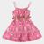 Vestido Plural Kids Laço Floral c/ Cinto Pink
